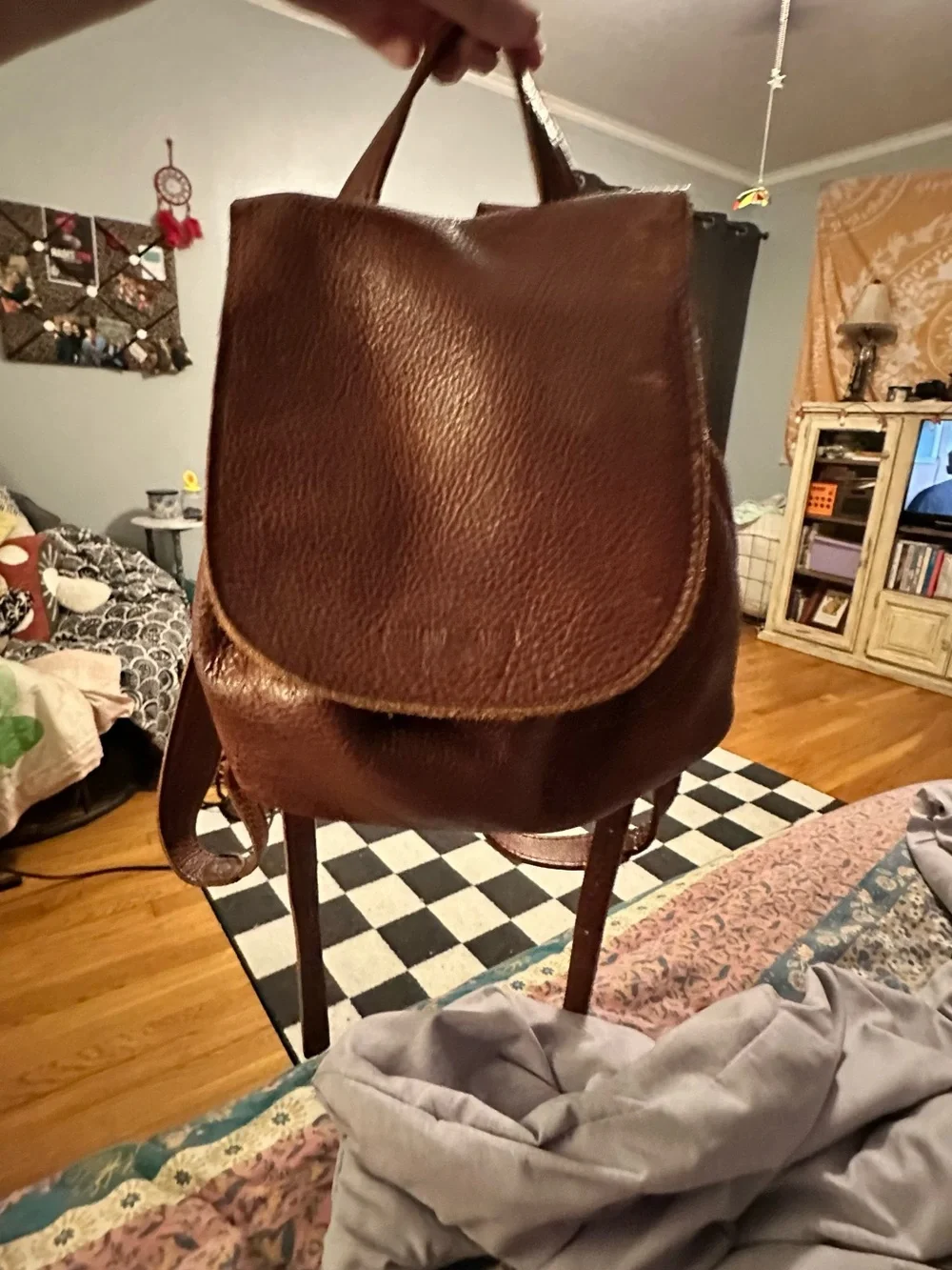 Portland Leather Goods Bucket Backpack- Nutmeg